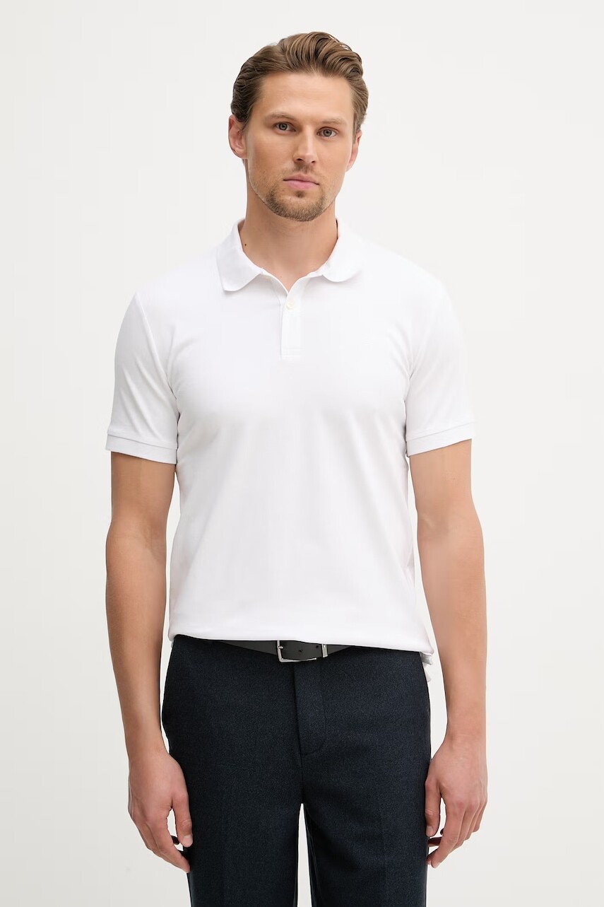 Trussardi Polo tričko pánske bavlnené s elastanom