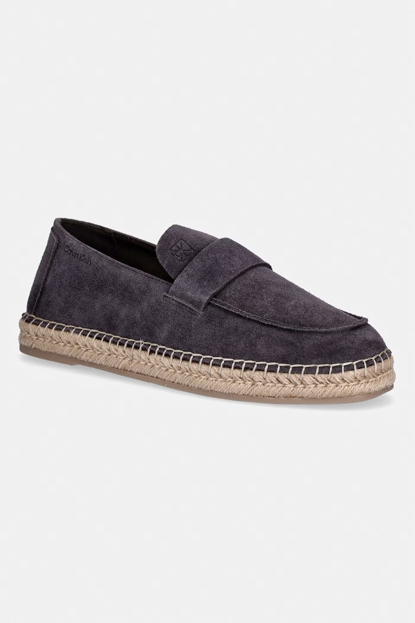 Calvin Klein espadrilky pánske semišové ESPADRILLE LOAFER BAND SU