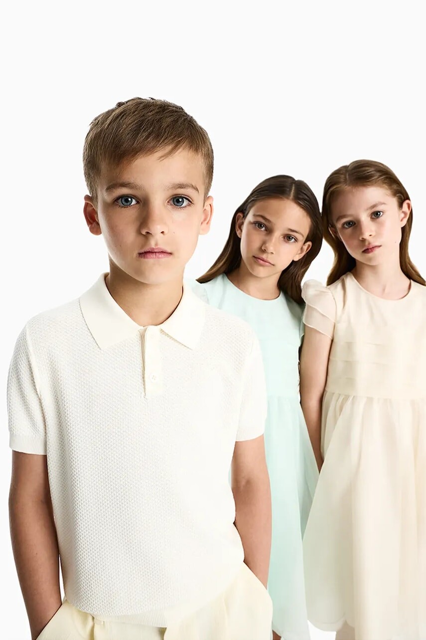 Emporio Armani úpletové polo tričko dámske s viskózou