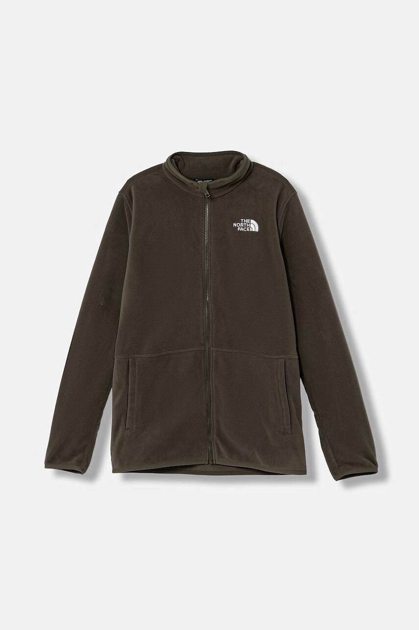 The North Face detská flísová mikina na zips TEEN GLACIER FZ ZIP IN JACKET