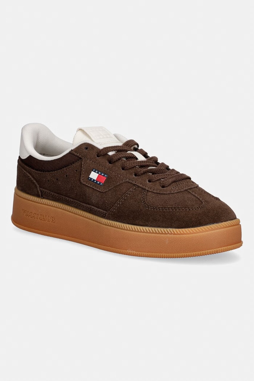 Tommy Jeans THE GREENWICH EDGE MAX SUEDE tenisky dámske semišové
