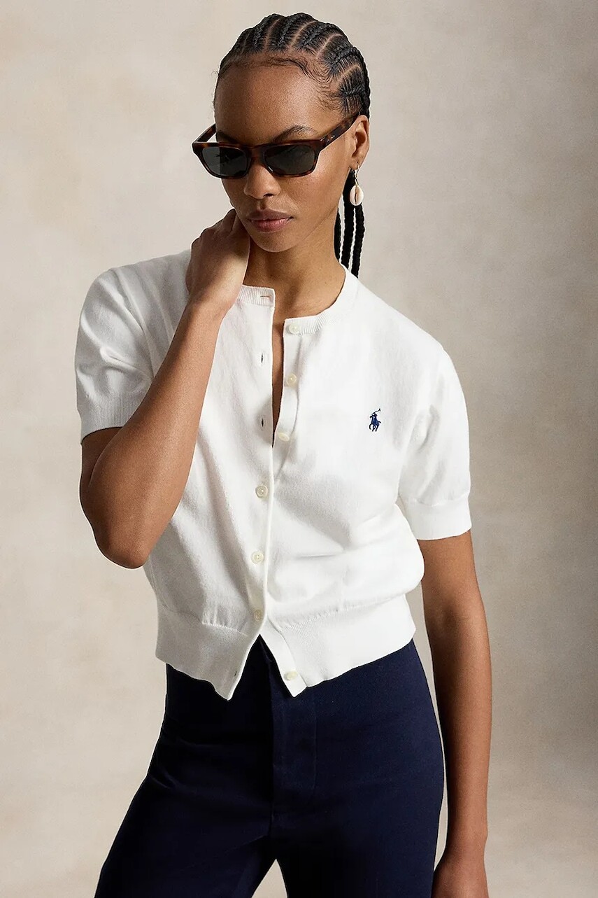 Polo Ralph Lauren kardigán dámsky bavlnený PIMA COTTON