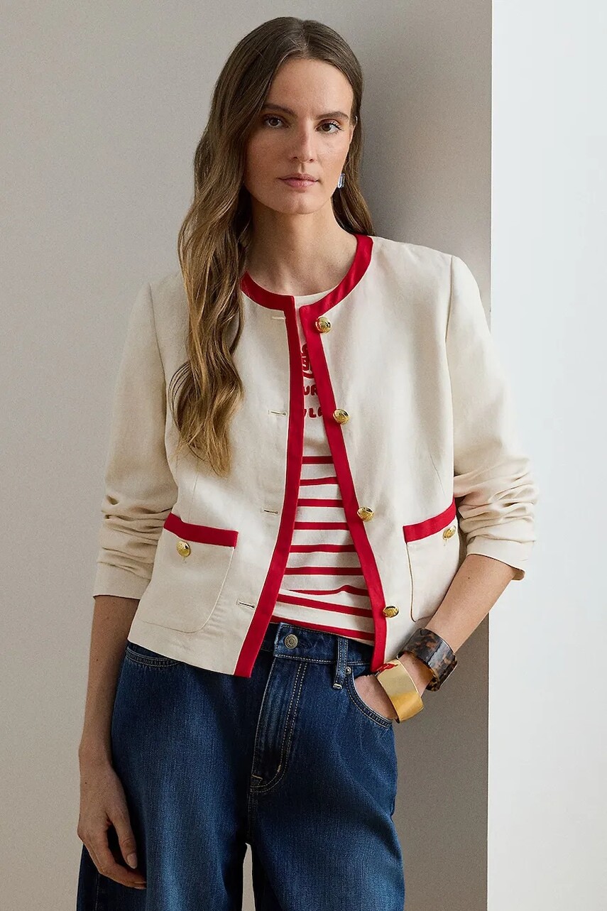 Lauren Ralph Lauren dámske sako s ľanom