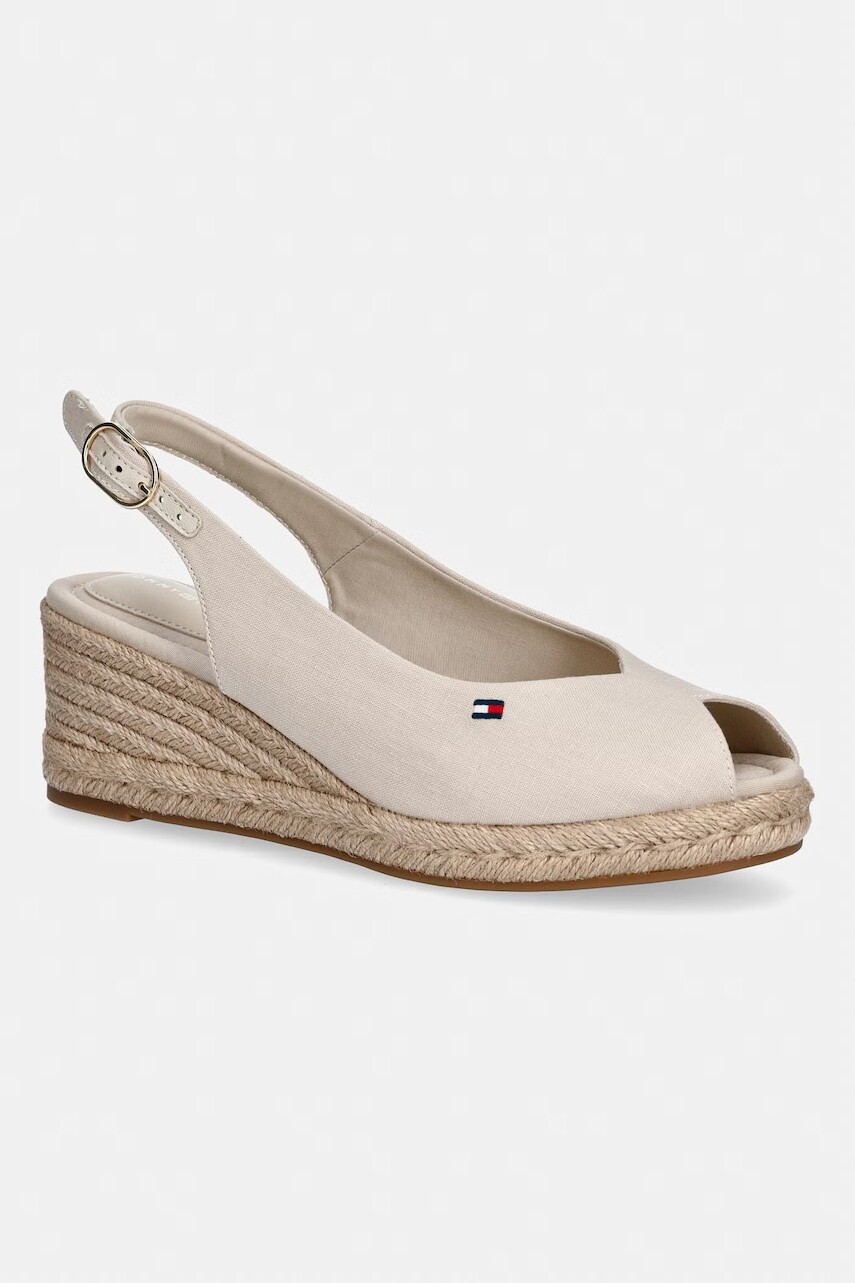 Tommy Hilfiger dámske sandále na platforme MID WEDGE ESPAD SLINGBACK