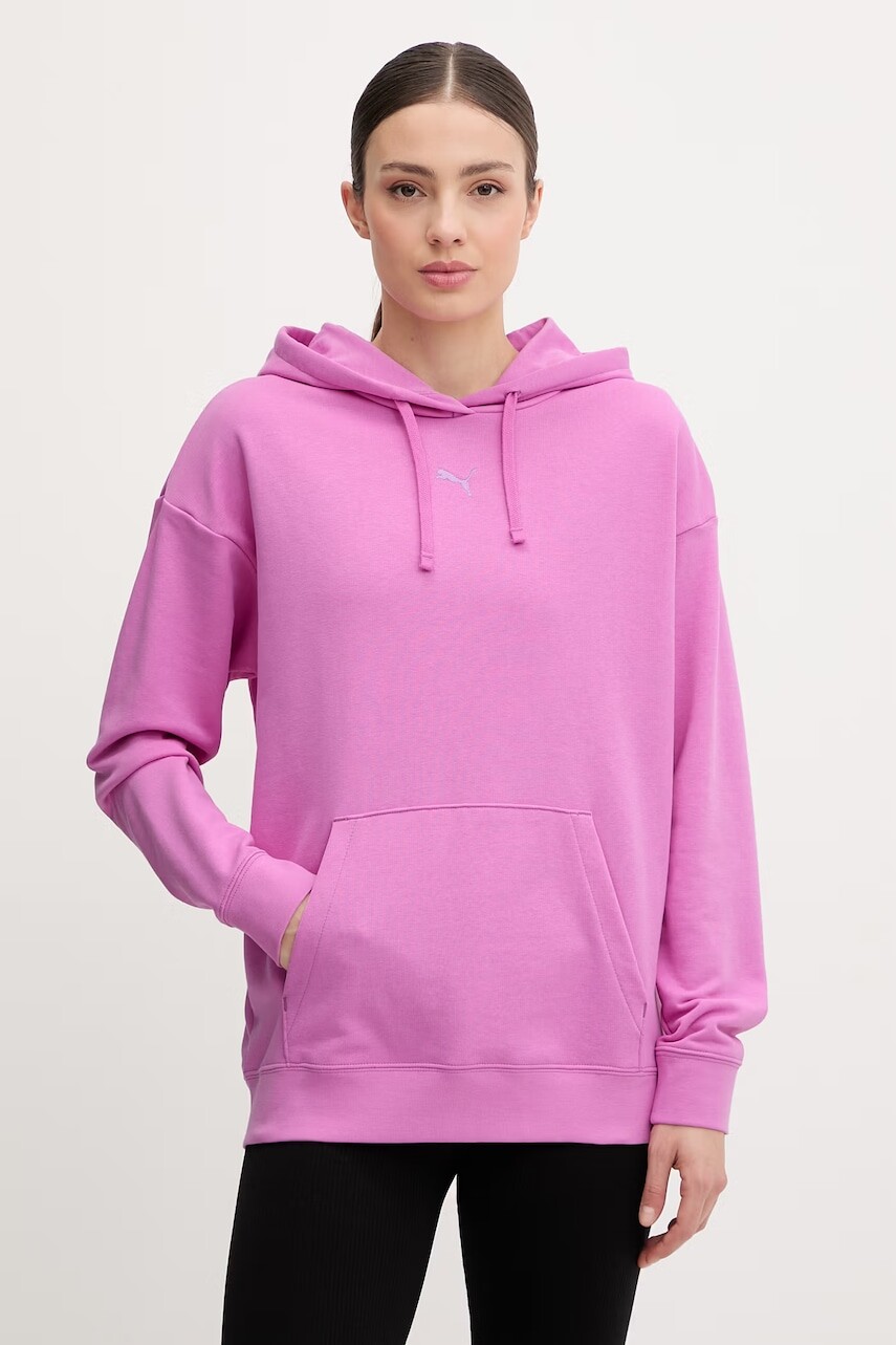 Puma dámska mikina s kapucňou s bavlnou Essentials Relaxed