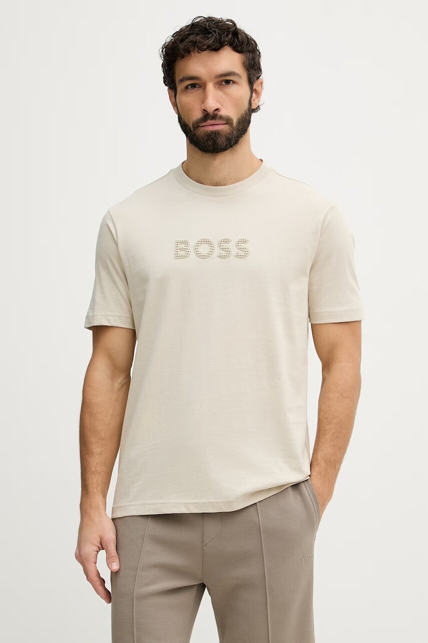 BOSS Green tričko pánske bavlnené