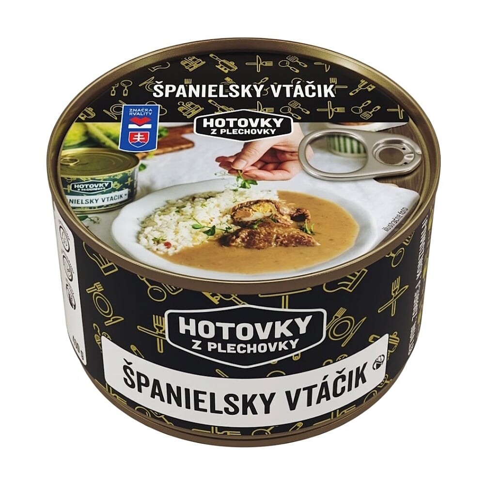 HOTOVKY Z PLECHOVKY Španielsky vtáčik 800 ml