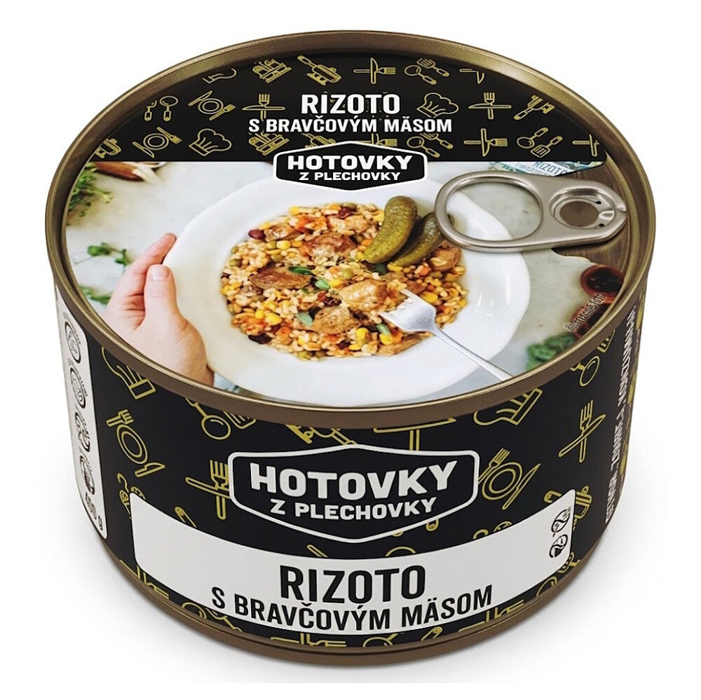 HOTOVKY Z PLECHOVKY Rizoto s bravčovým mäsom 800 ml