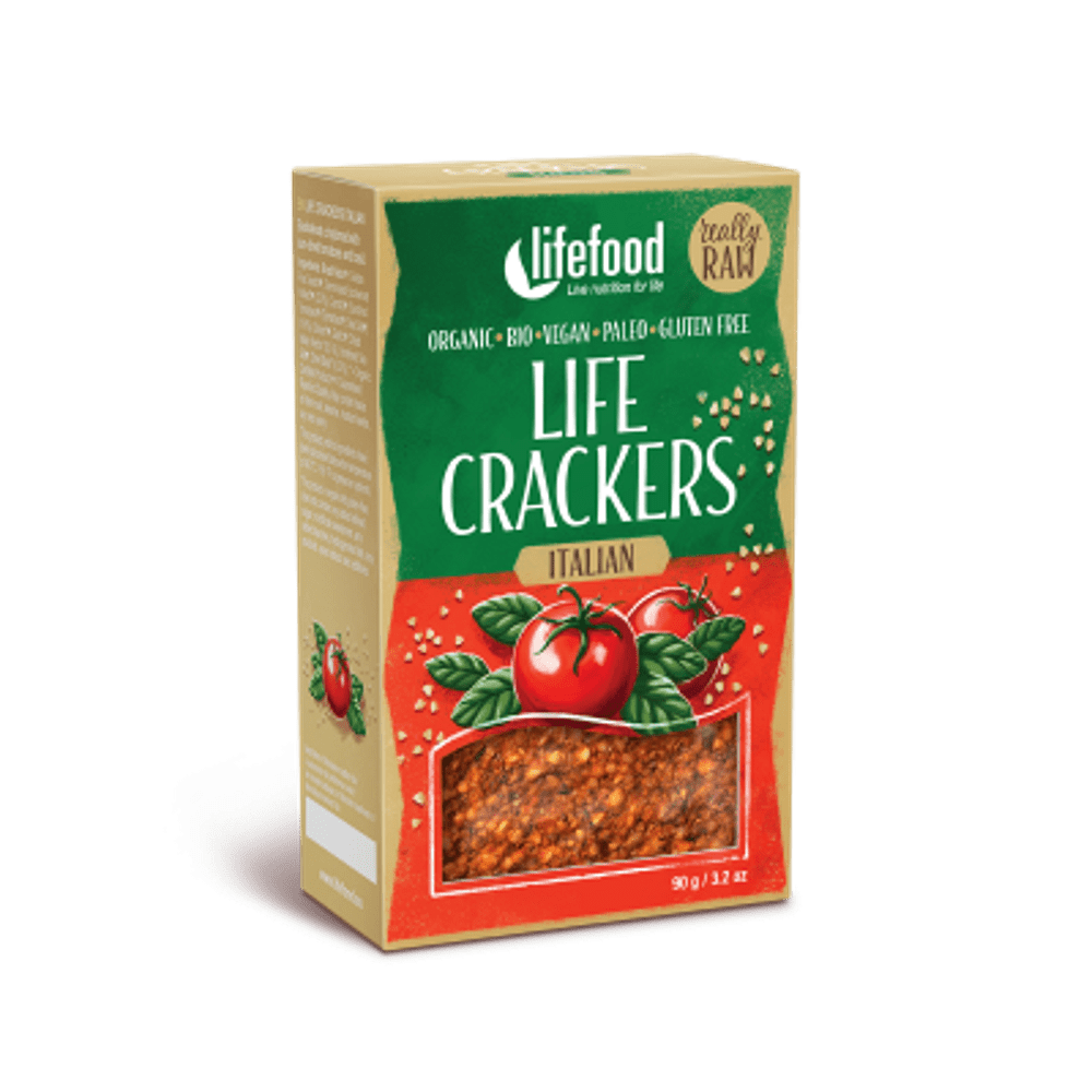 LIFEFOOD Life crackers Talianske RAW BIO 90 g
