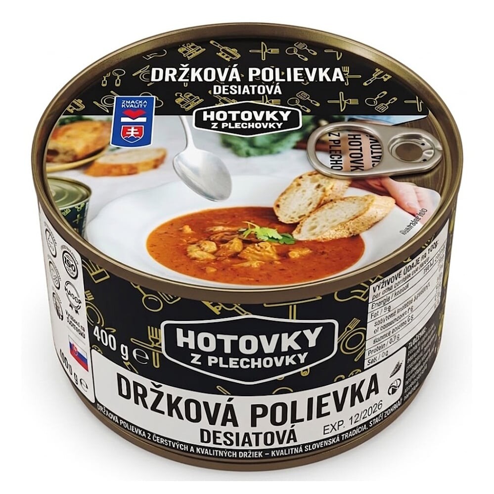 HOTOVKY Z PLECHOVKY Držková polievka desiatová 1200 ml