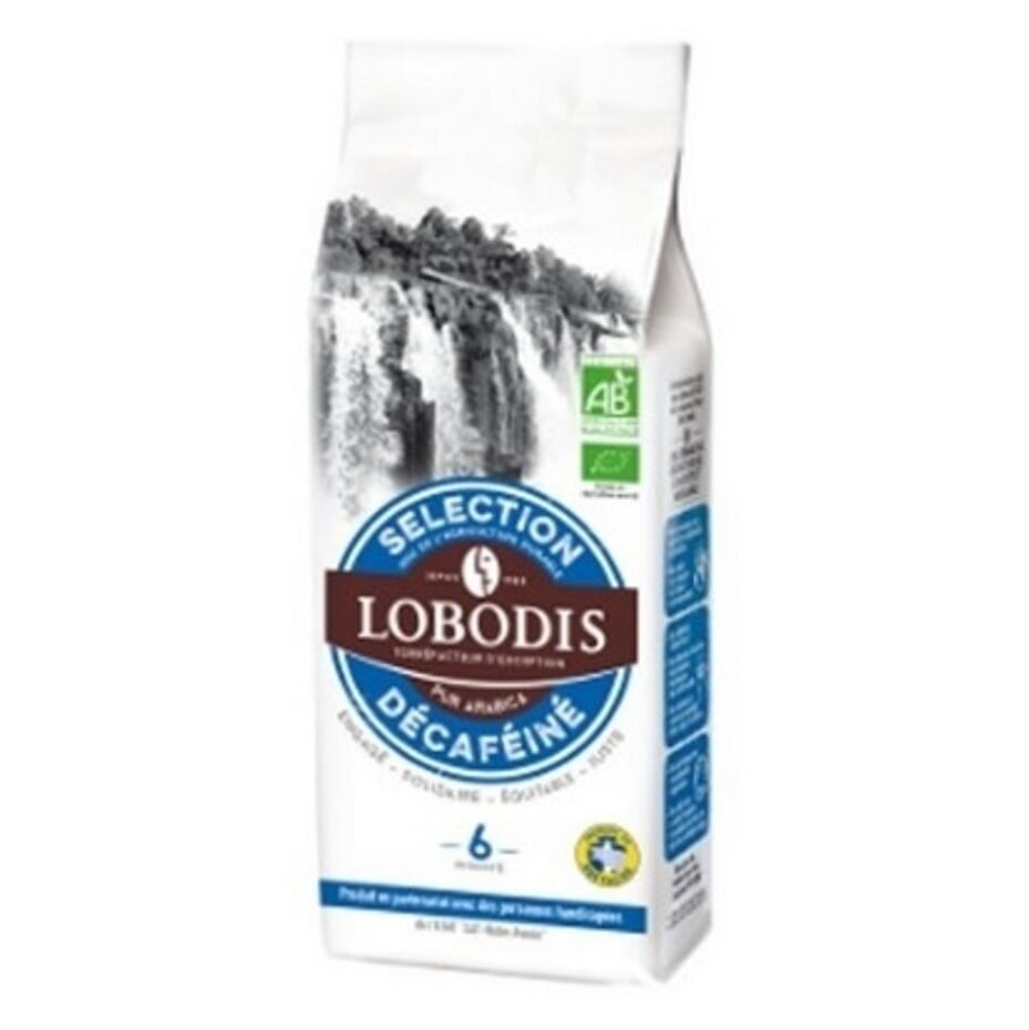 LOBODIS Mletá výberová káva bez kofeínu BIO 250 g