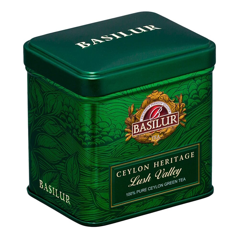 BASILUR Ceylon heritage lush valley zelený čaj 50 g