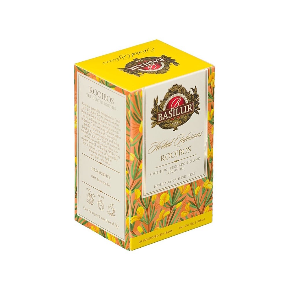 BASILUR Herbal rooibos čaj 20 sáčkov