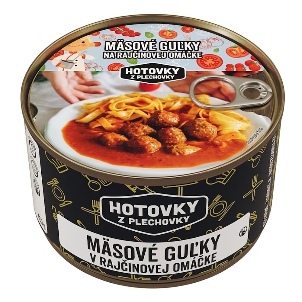 HOTOVKY Z PLECHOVKY Mäsové guľky v paradajkovej omáčke 800 ml