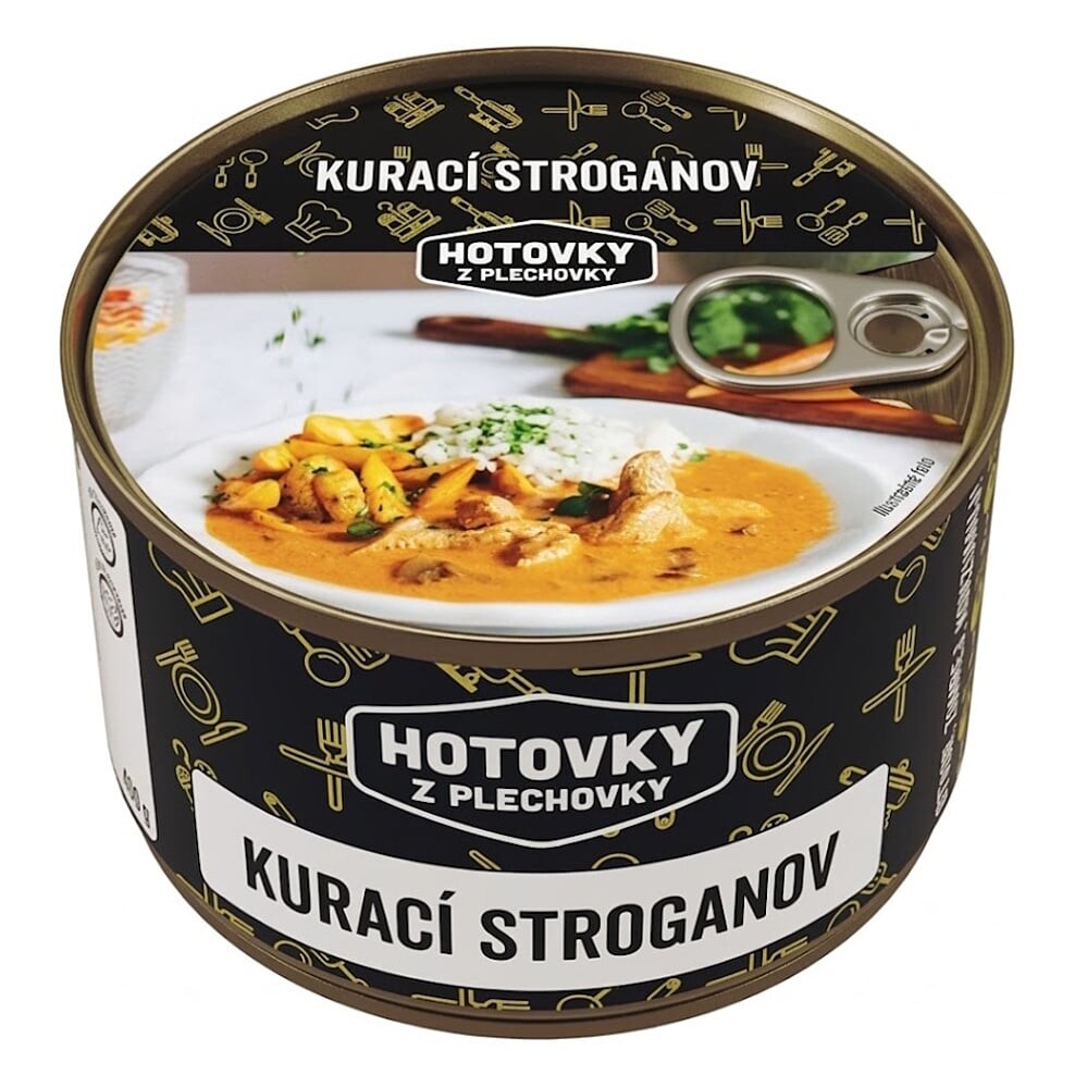 HOTOVKY Z PLECHOVKY Kurací stroganov 800 ml