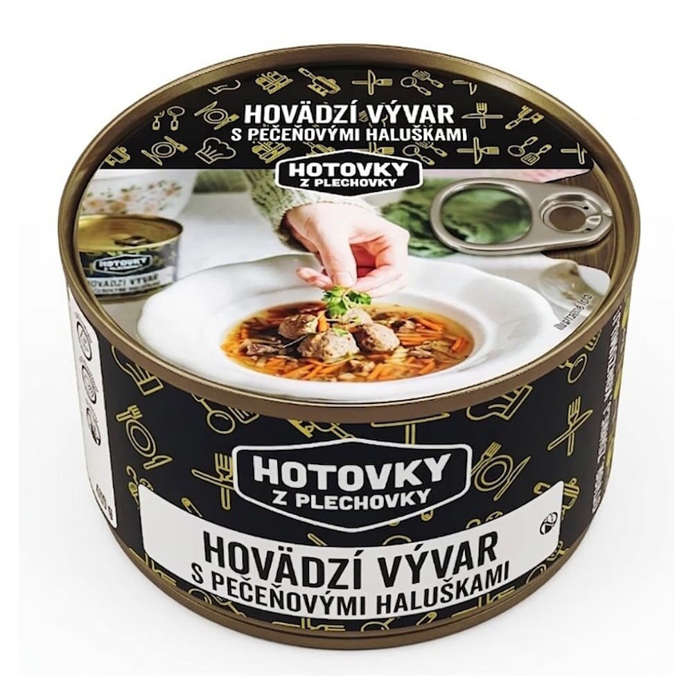 HOTOVKY Z PLECHOVKY Kapustnica s údeným mäsom a klobásou 1200 ml