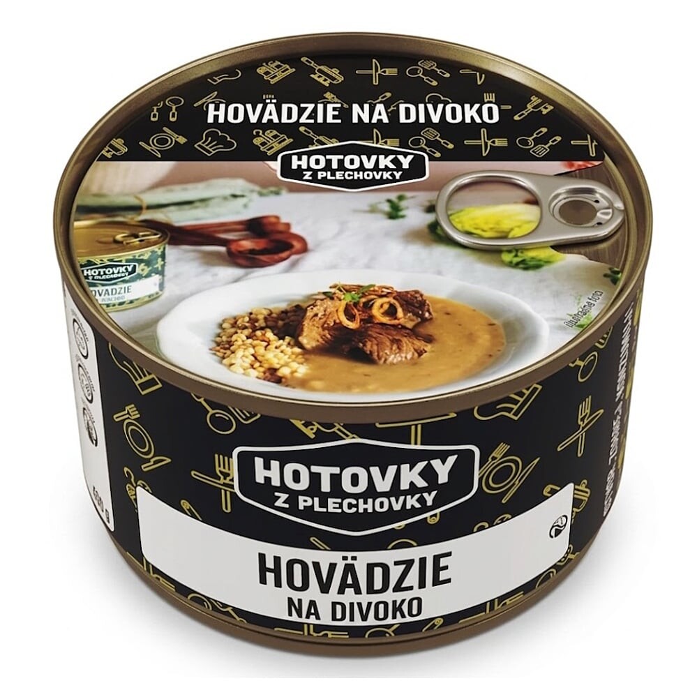 HOTOVKY Z PLECHOVKY Hovädzie na divoko 800 ml
