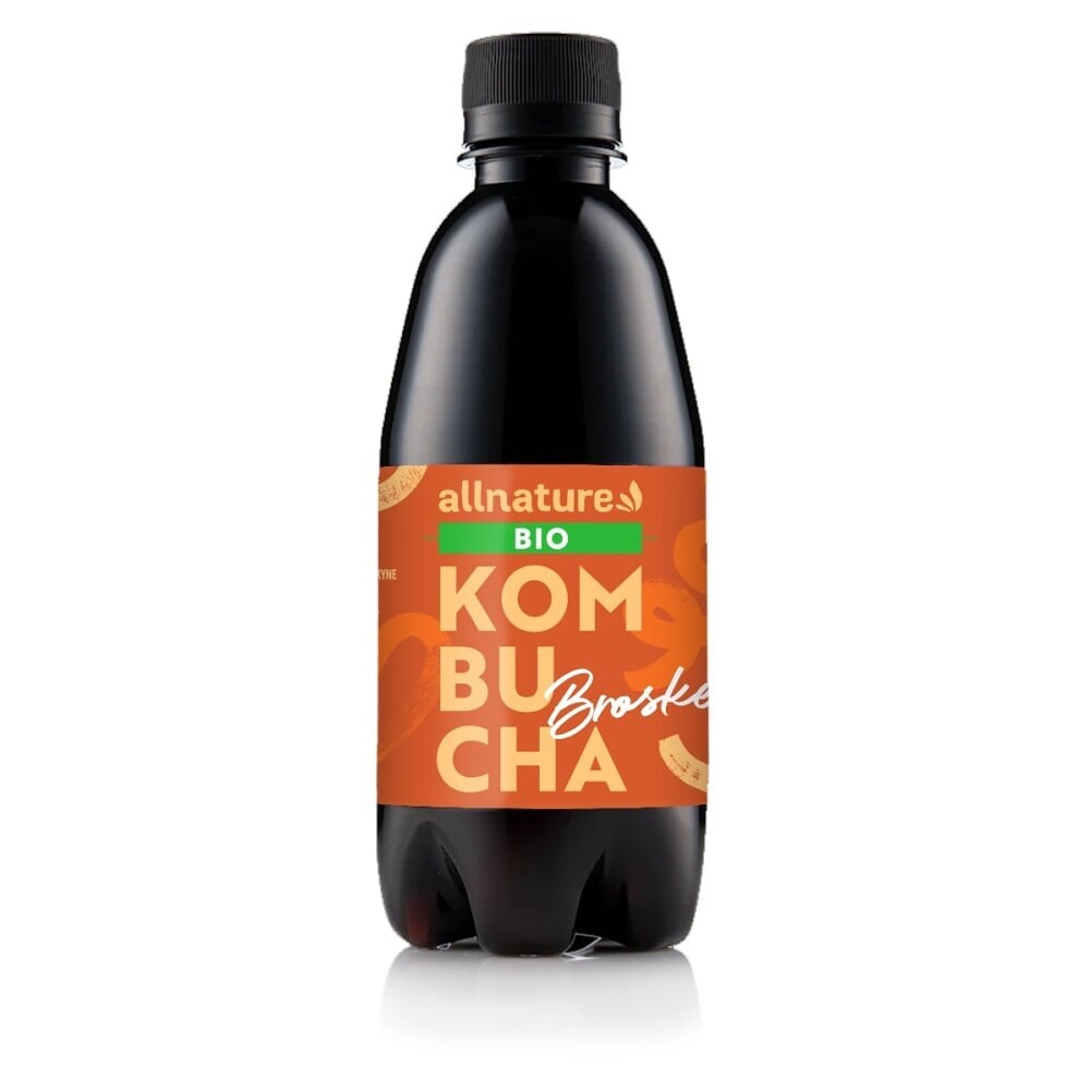 ALLNATURE Kombucha broskyňa BIO 330 ml