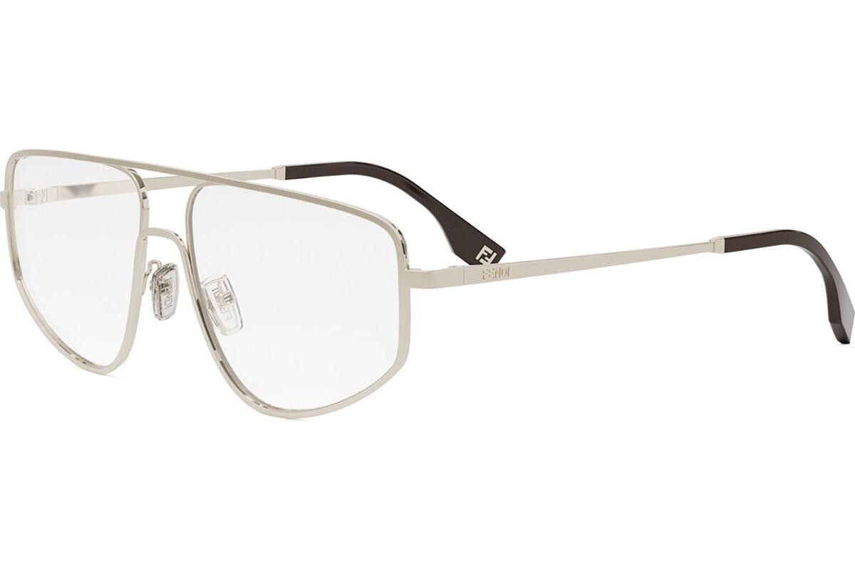 FENDI Travel Yellow Pilot Eyeglasses - ONE SIZE (58)