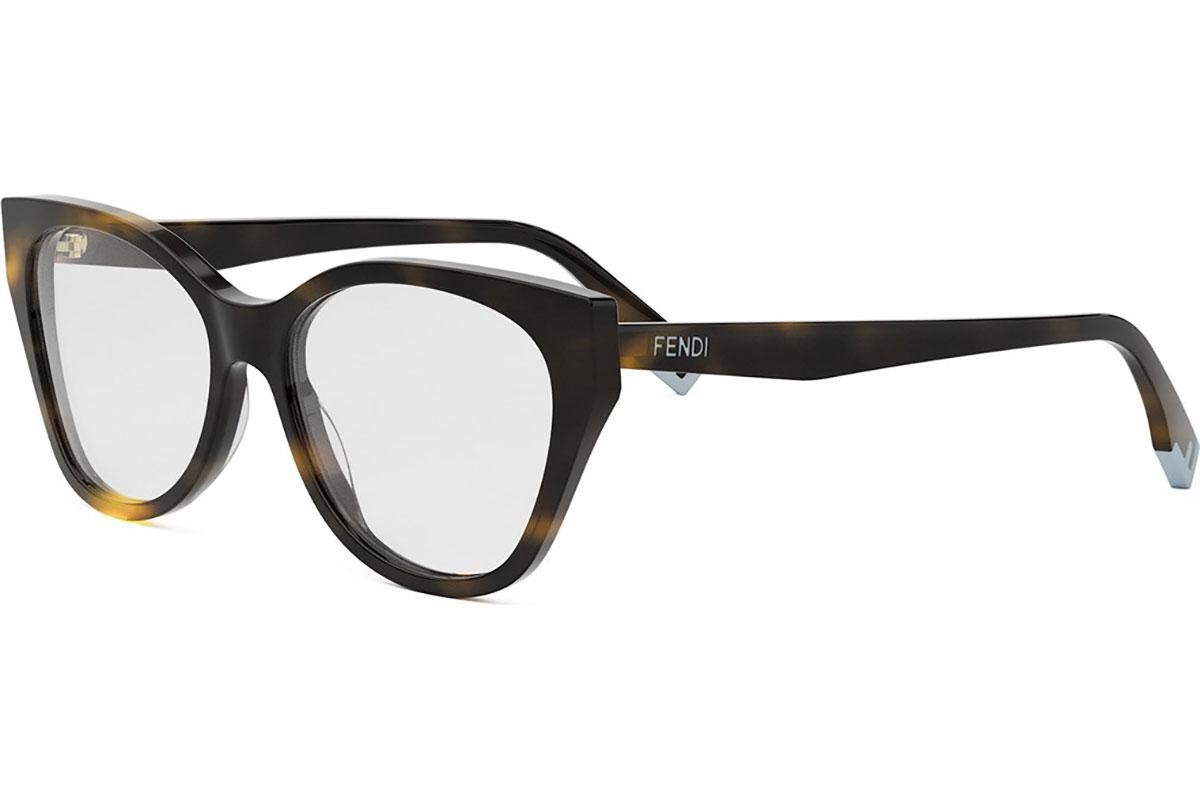 FENDI Way Havana Pantos Eyeglasses - ONE SIZE (54)