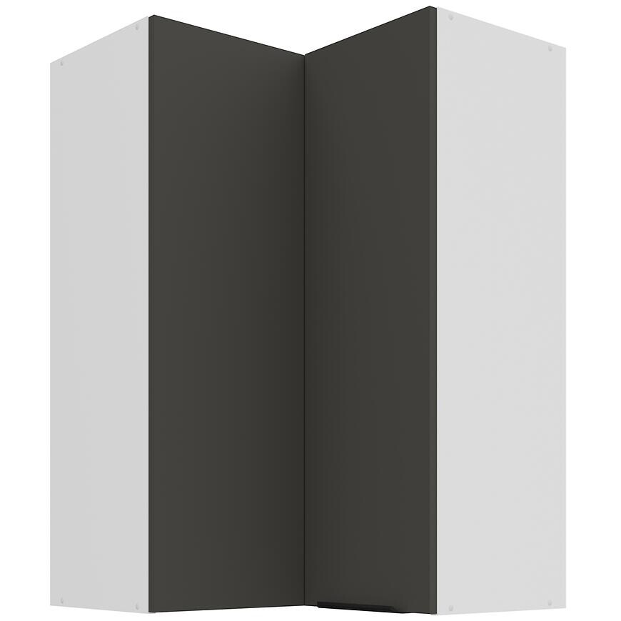 Kuchynská skrinka Aria-GR/WH anti fingerprint 60X60 GN-90 2F (90°)