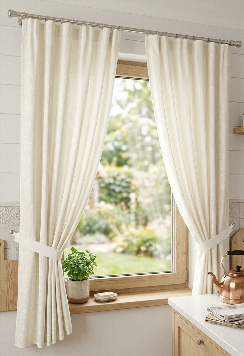Látka alebo dekoračný záves polycotton, Hradné kvietie, šírka 160 cm