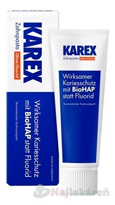 KAREX zubná pasta bez fluoridu 75 ml