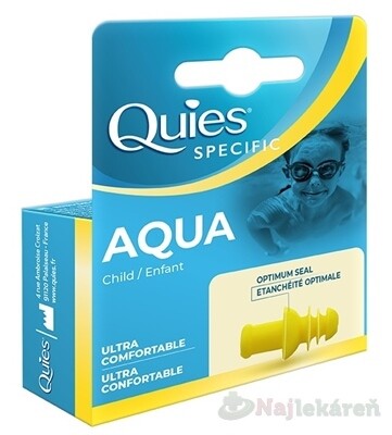 Quies AQUA Chrániče sluchu pre deti 1x2ks