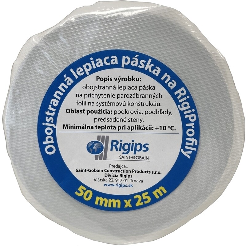 Páska lepiaca obojstranná Rigips 38 mm/25 m