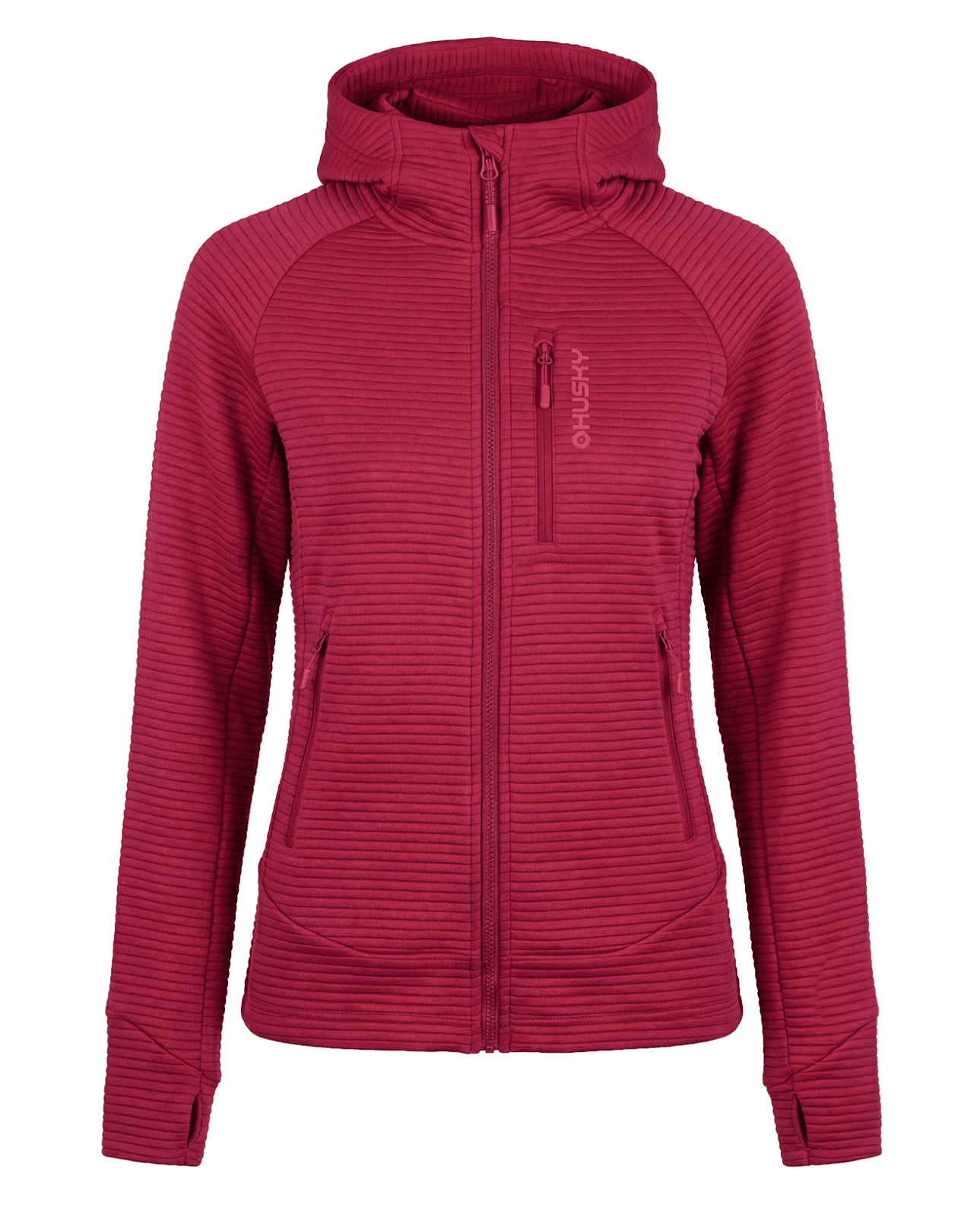 Husky Dámska mikina s kapucňou Anara L bordo Veľkosť: L