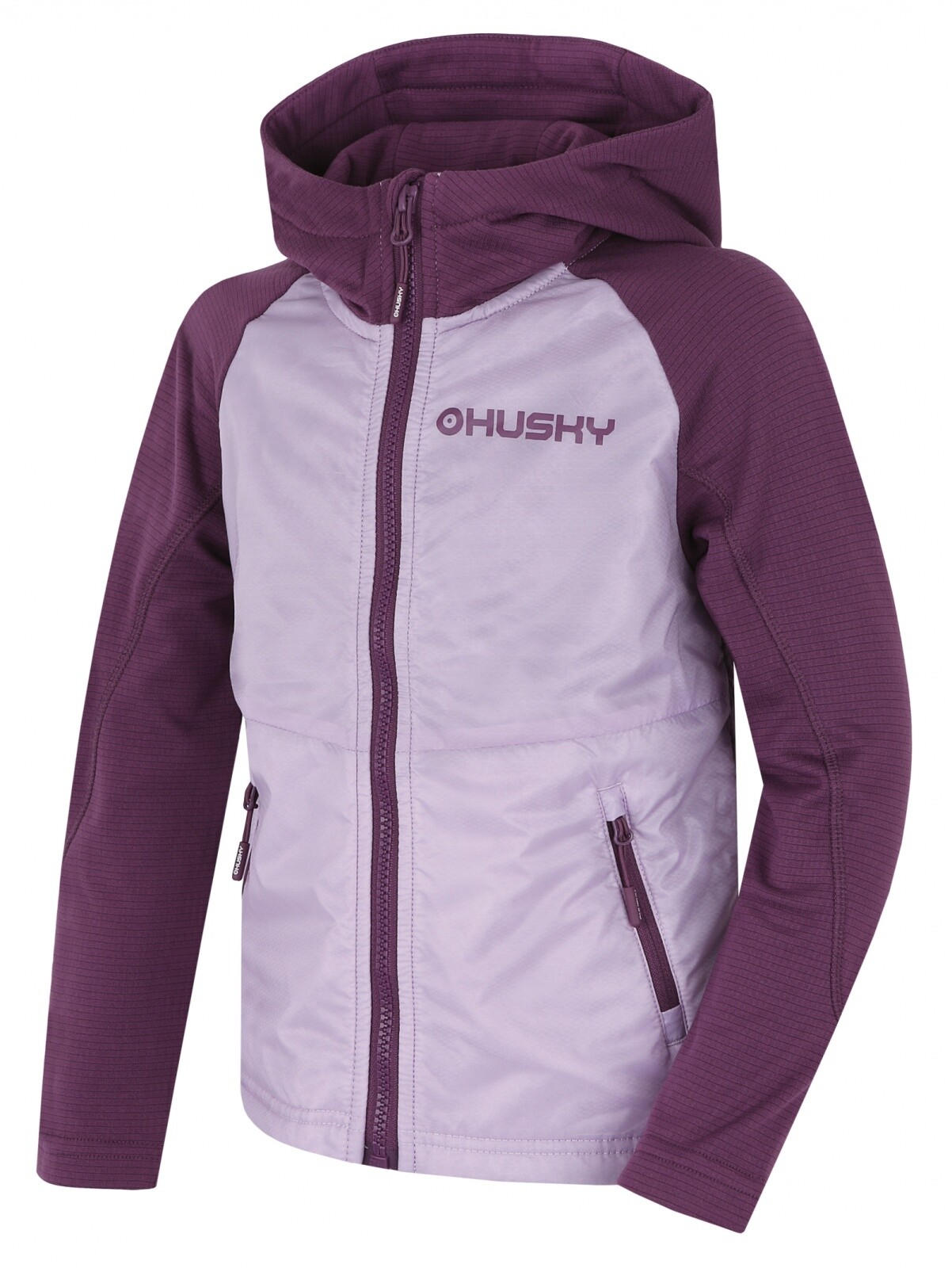 Husky Detská mikina s kapucňou Any K purple Veľkosť: 128