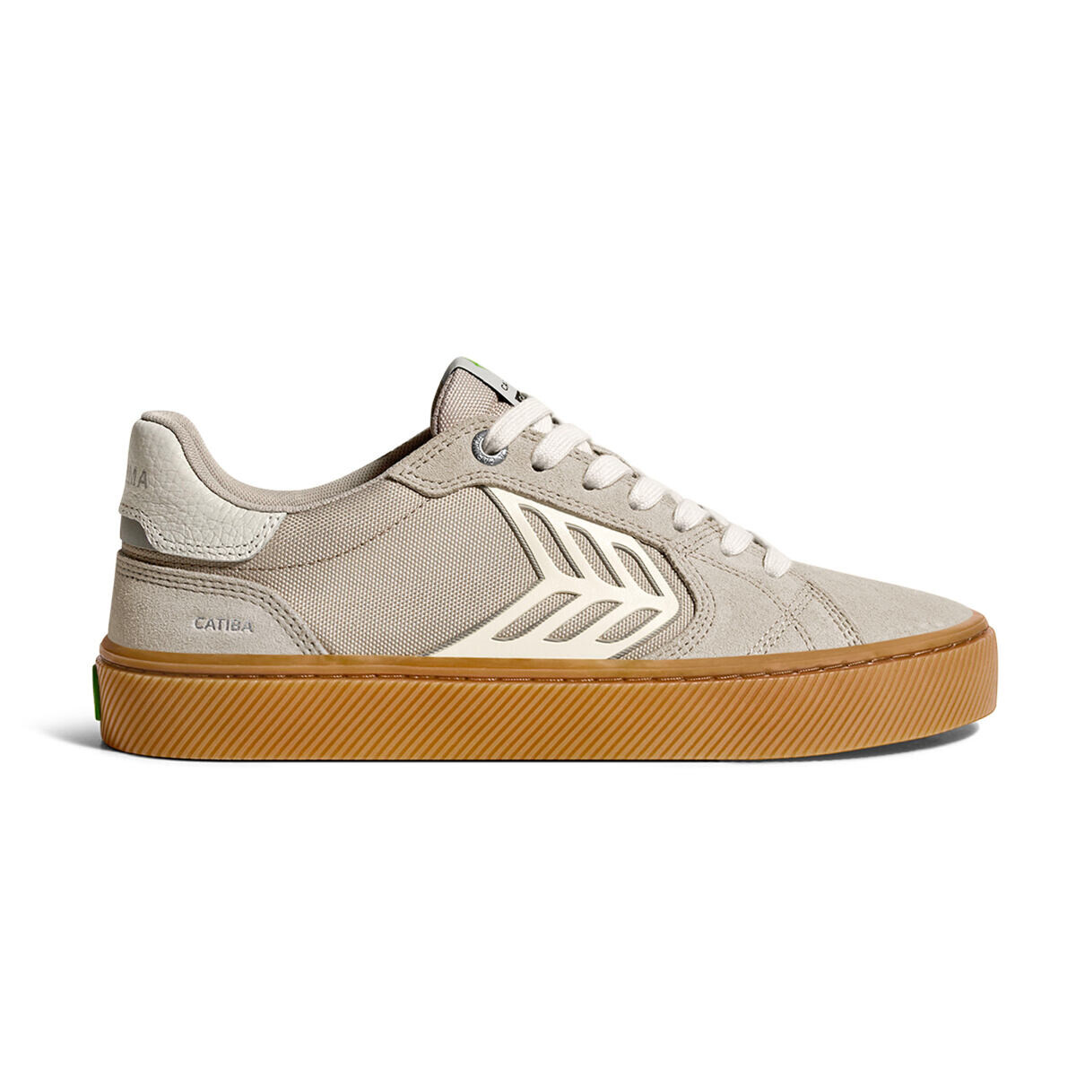 Pánské volnočasové boty Cariuma CATIBA PRO 2.0 Plaza Taupe Suede and Cordura Ivory Logo Sneaker