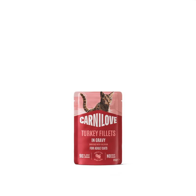 CARNILOVE Cat POUCH GRAVY rich in Turkey enriched with Valerian 85 g