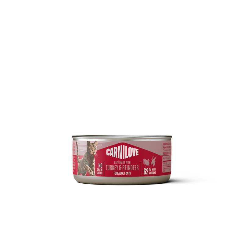 CARNILOVE Cat CAN Paté Made with Turkey & Reindeer 100 g