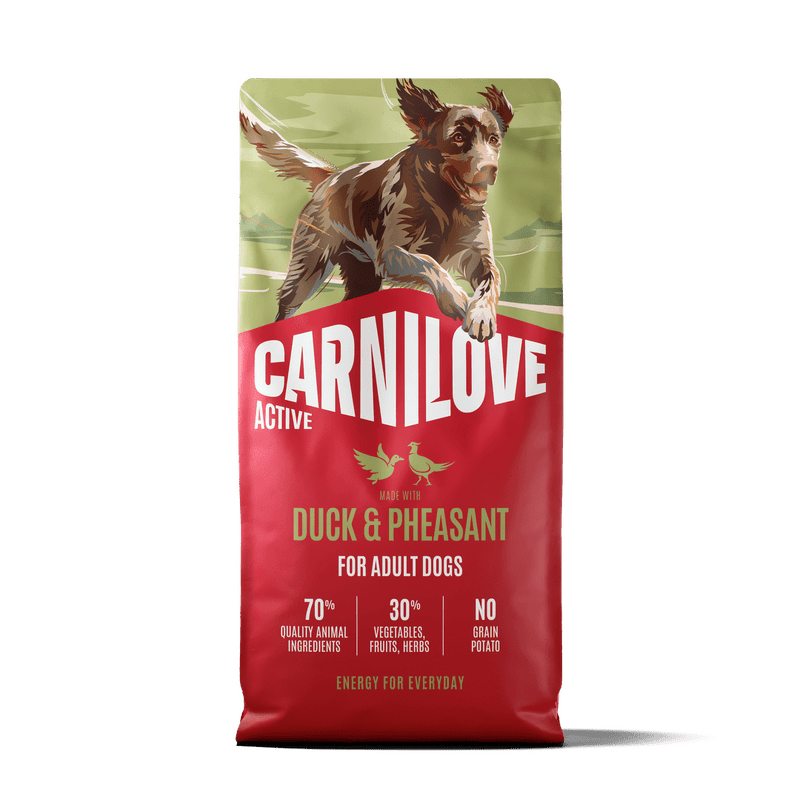 CARNILOVE ACTIVE Dog Dry Made with Duck & Pheasant for Adult All Breeds