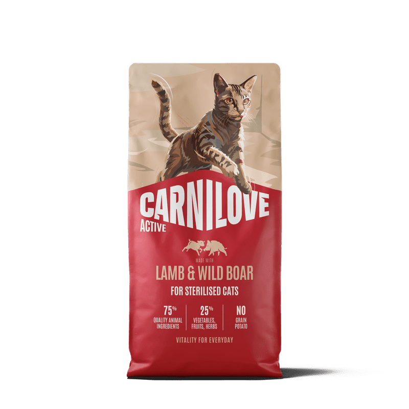CARNILOVE ACTIVE Cat Dry Made with Lamb & Wild boar for Sterilised Adult All Breeds