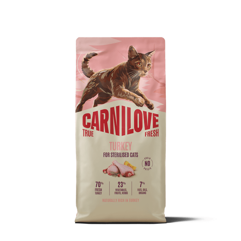 CARNILOVE TRUE FRESH Cat Dry Turkey for Sterilised Adult All Breeds