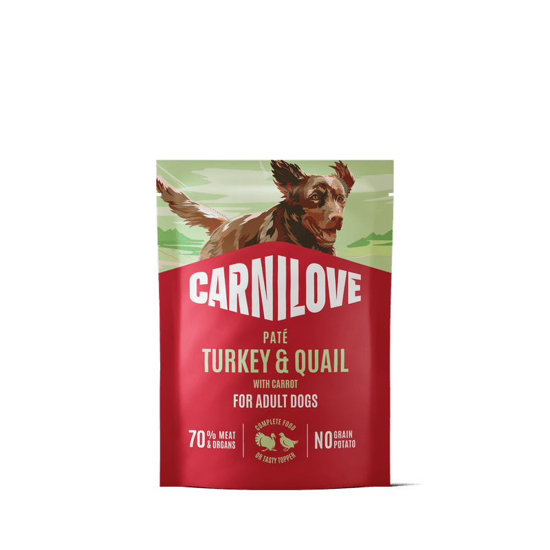 CARNILOVE Dog POUCH Paté Turkey & Quial with Carrot 300 g