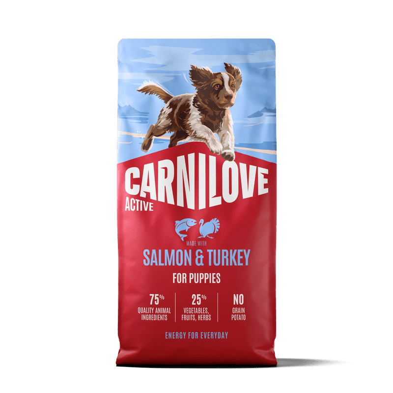 CARNILOVE ACTIVE Dog Dry Made with Salmon & Turkey for Puppies