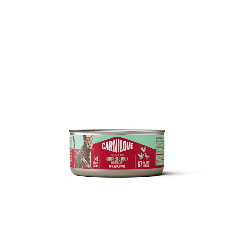 CARNILOVE Cat CAN Paté Made with Chicken, Duck & Pheasant 100 g