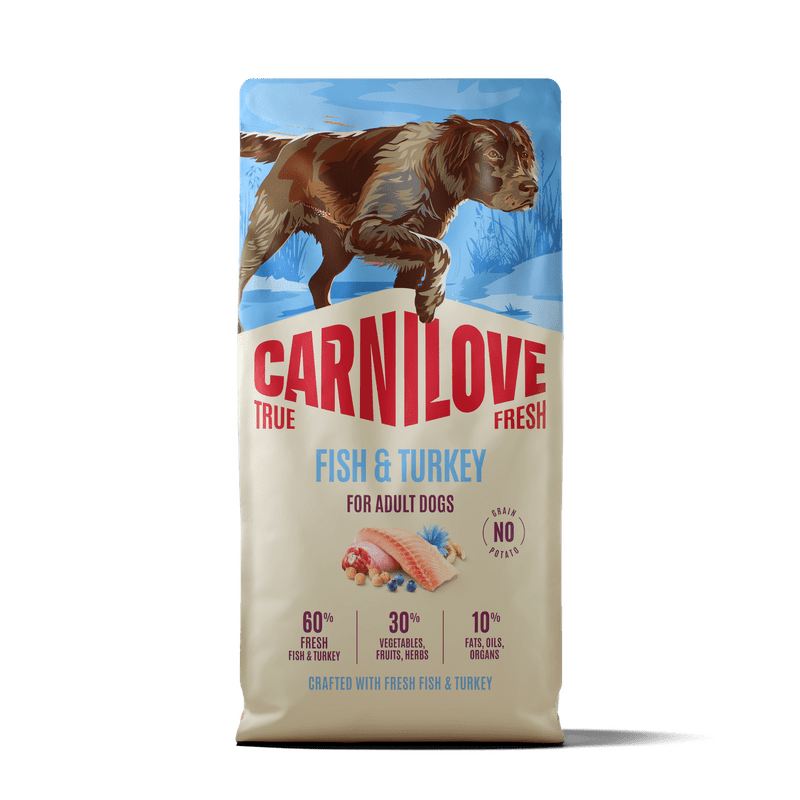 CARNILOVE TRUE FRESH Dog Dry Fish & Turkey for Adult All Breeds