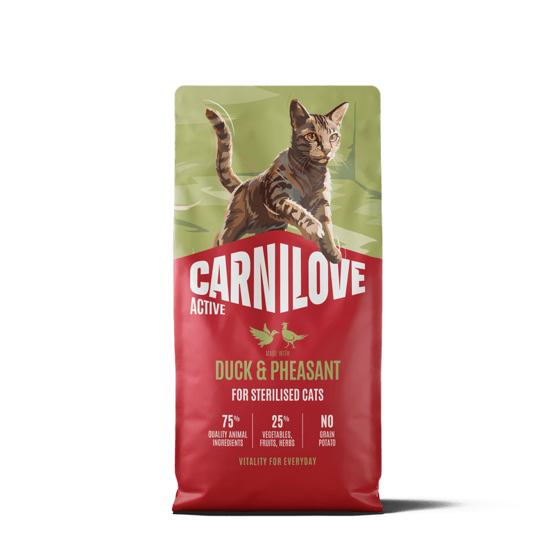 CARNILOVE ACTIVE Cat Dry Made with Duck & Pheasant for Sterilised Adult All Breeds