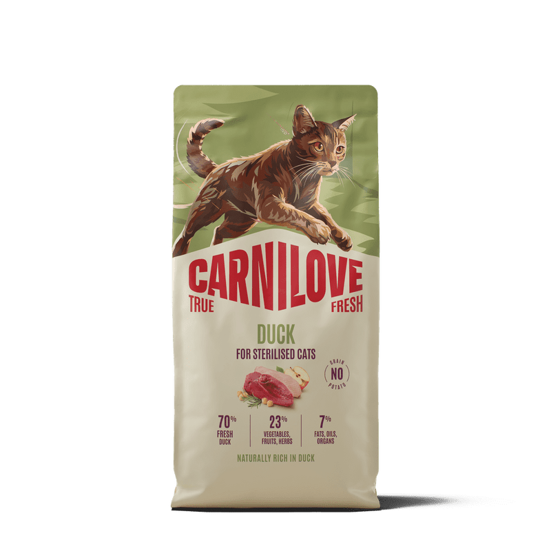 CARNILOVE TRUE FRESH Cat Dry Duck for Sterilised Adult All Breeds