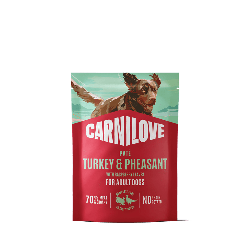 CARNILOVE Dog POUCH Paté Turkey & Pheasant with Raspberry Leaves 300 g