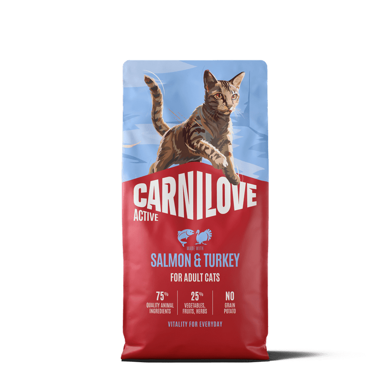 CARNILOVE ACTIVE Cat Dry Made with Salmon & Turkey for Adult All Breeds