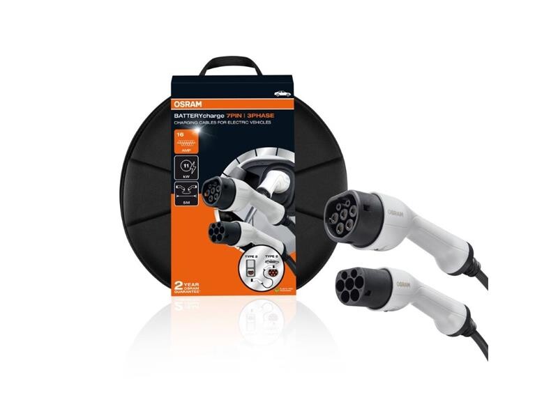 OSRAM nabíjací kábel typ 2 11kW 16A 3 fázy 5m pre elektromobily