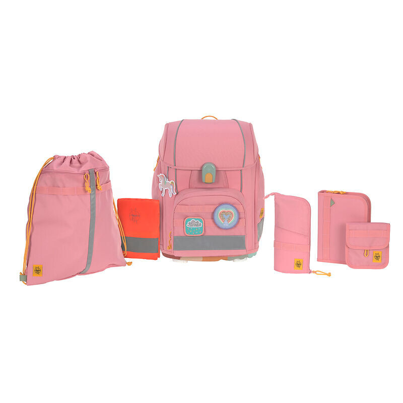 Školská 7-dielna súprava Lässig – Boxy Unique pink