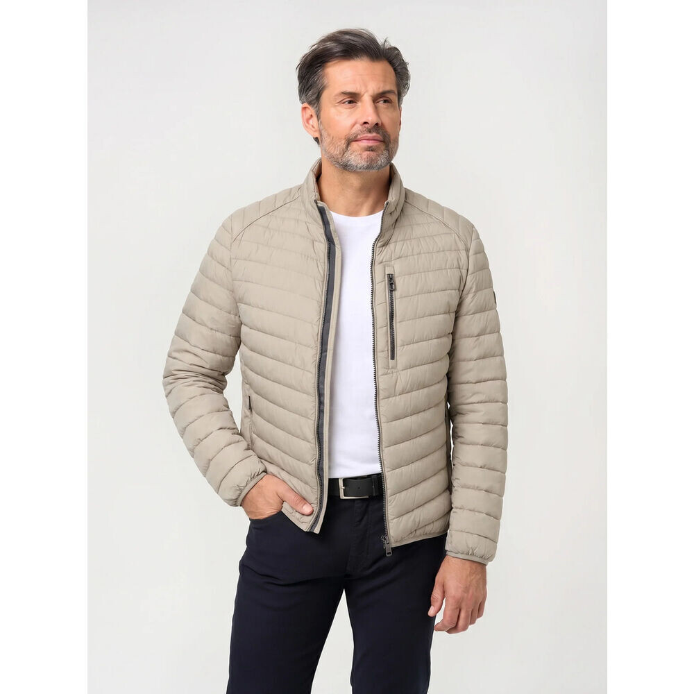 Pánska prešívaná bunda béžovej farby 19868