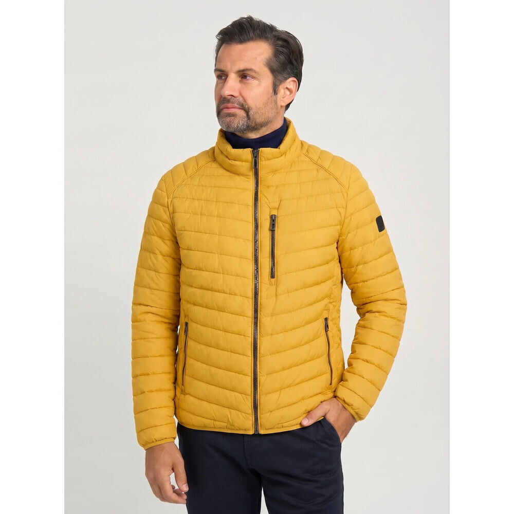 Pánska prešívaná bunda žltej farby 19869