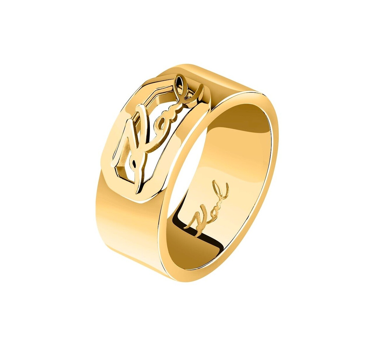 Karl Lagerfeld Výrazný pozlátený prsteň Crystals KLAYC53 54 mm